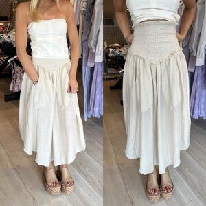 Mariacher Sitges Bianca Skirt in Sand Bohemian